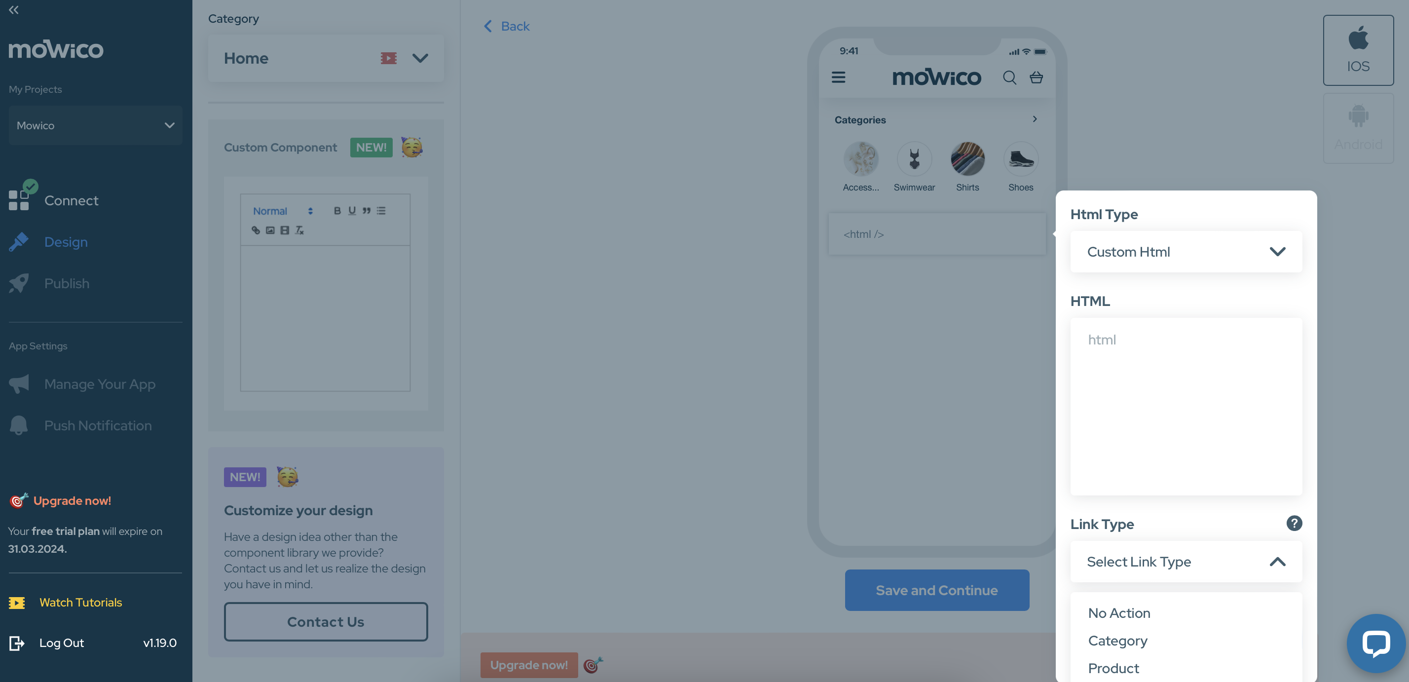How to add and edit custom components with Mowico